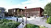 Solsiden er et nytt bo- og aktivitetssenter i Rana kommune, og skal samle flere helse- og omsorgstjenester i ett senter. Illustrasjon: PIR2 AS og Praksis arkitekter