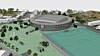Kvernevik skole - avtale om bygging inngått mellom Backe og Stavanger kommune. Illustrasjon: Bark Arkitekter/Studio HOH