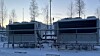 Varmepumpe i vinterlandskap, Illustrasjonsbilde GK
