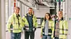 Tett samarbeid: Prosjektteamet har utviklet seg faglig gjennom prosjektet. Fra venstre: Kristian Brandseth (Helse Bergen), Vidar Stokka (COWI), Marta Gjerdåker (COWI) og Mona Wika Haraldsen (Helse Bergen). Foto: Pernille Sommer