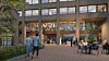 Rehabiliteringen av Karenslyst alle 24 er designet av LINK Arkitektur, som også tegnet det opprinnelige bygget i 1994, og nå vil bringe fremtidens løsninger inn i et ikonisk bygg. Illustrasjon: Plyo.