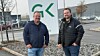 Serviceleder Marius Lundby og serviceingeniør Andreas Vestlund jobber begge med SpareBank 1 Østlandet. Foto: GK