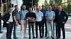 På bildet ser vi fra venstre: Stefan Hollander (Currentum), Geir Thoresen, Geir Emblem, Tom-Erik Alm, Per Tore Olsen, Anders Ettre, Jan Thoresen, Jørgen Ståhl, Klas Larsson (Currentum)
